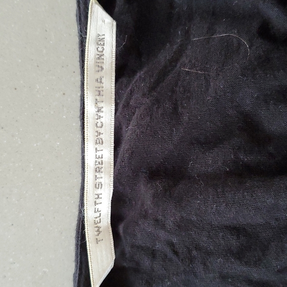 Twelfth Street by Cynthia Vincent Black Shirred Shimmer Top - Picture 5 of 12